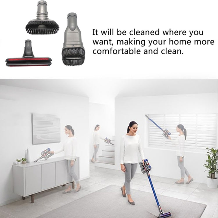 XD969 3 in 1 Round Brush + Stiff Brush + Bed Brush for Dyson Vacuum Cleaner - free shipping - PMC TechLife - Order now!