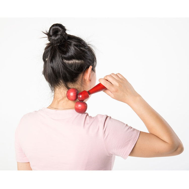 Wenge Solid Wood Manual Roller Massager (Black) - free shipping - PMC TechLife - Order now!