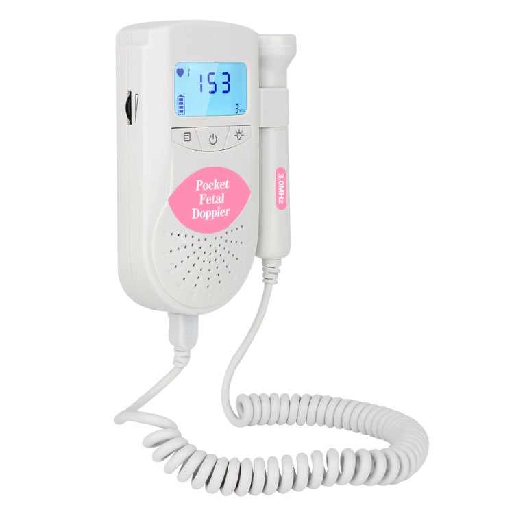 JPD-100S6 I LCD Ultrasonic Scanning Pregnant Women Fetal Stethoscope Monitoring Monitor / Fetus-voice Meter, Complies with IEC60601-1:2006(Pink) - Heart Rate Monitoring by PMC TechLife | Online Shopping South Africa | PMC TechLife