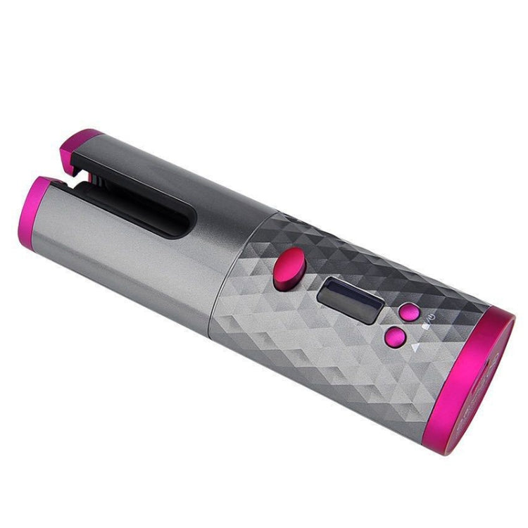 USB Charging Automatic Hair Curler Portable Mini Wireless Multi-function Curling Iron with LCD Display (Grey) - Hair Curler by PMC TechLife | Online Shopping South Africa | PMC TechLife