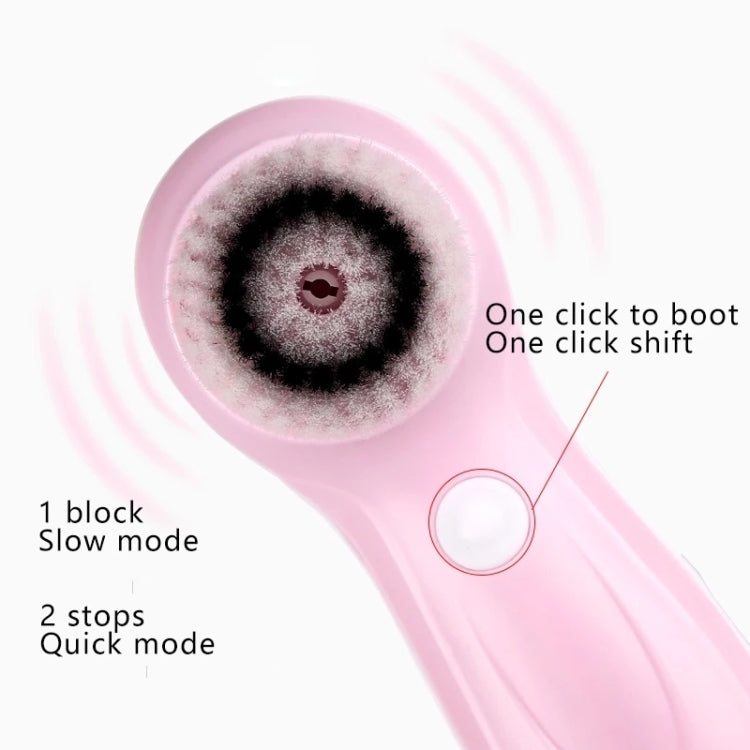 3 in 1 USB Charging Electronic Cleaning Face Beauty Instrument Pores Nose Blackhead Facial Cleansing Brush (Pink) - Cleanser by PMC TechLife | Online Shopping South Africa | PMC TechLife