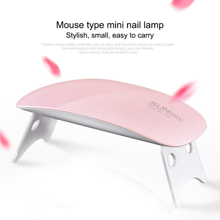 SUN mini 2 6W UV + LED USB Nail Lamp Fingernail Gel Curing Dryer(Pink) - free shipping - PMC TechLife - Order now!