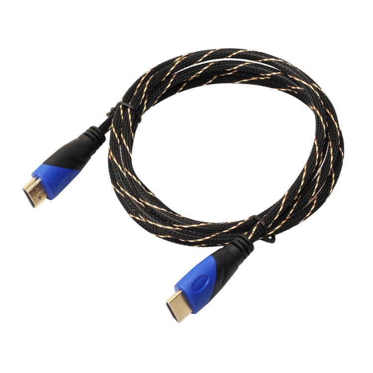 1.8m HDMI 1.4 Version 1080P Woven Net Line Blue Black Head HDMI Male to HDMI Male Audio Video Connector Adapter Cable - Cable by PMC TechLife | Online Shopping South Africa | PMC TechLife