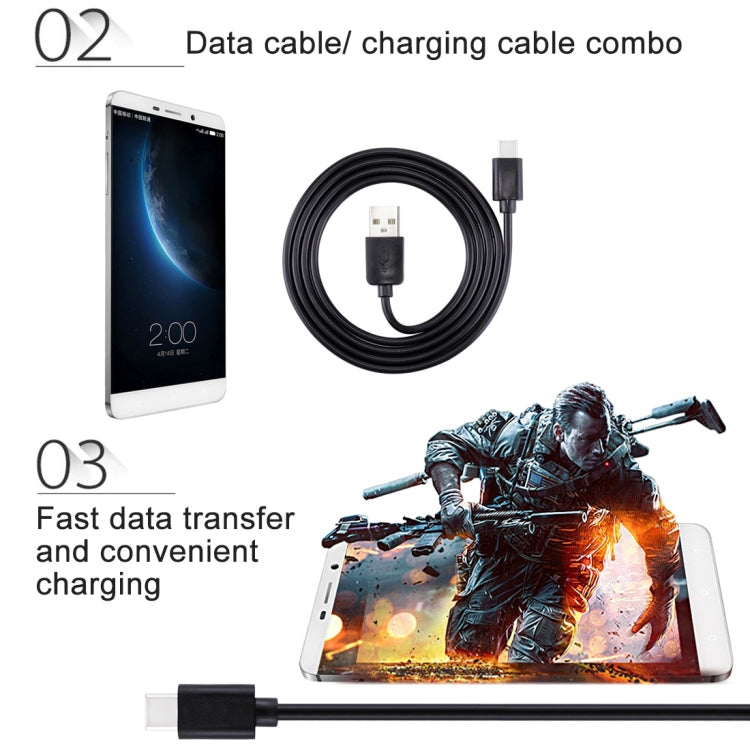 HAWEEL 1m USB-C / Type-C to USB 2.0 Data & Charging Cable(Black) - free shipping - PMC TechLife - Order now!