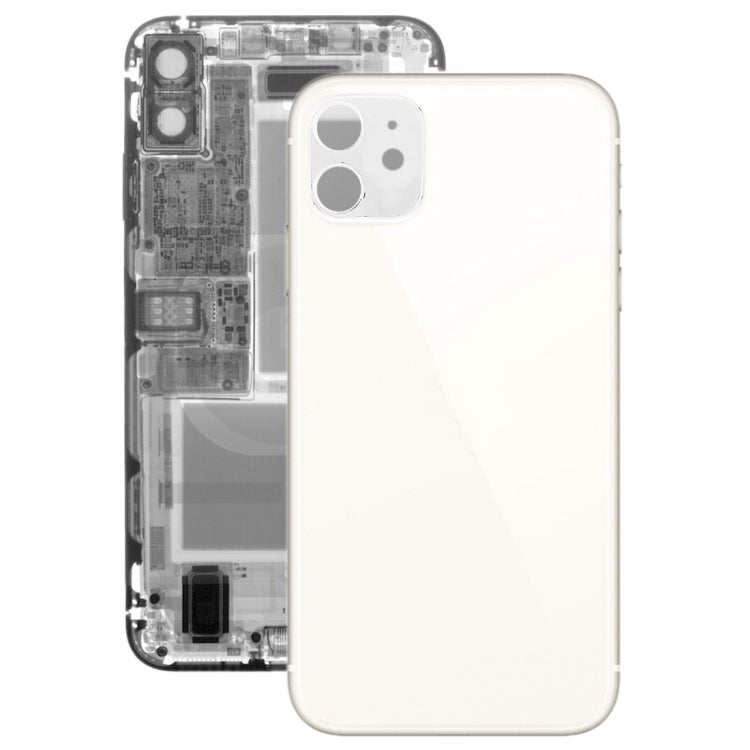 Glass Battery Back Cover for iPhone 11(White) - Back Cover by PMC TechLife | Online Shopping South Africa | PMC TechLife | Buy Now Pay Later Mobicred