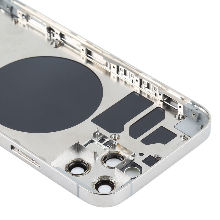 Back Housing Cover with SIM Card Tray & Side  Keys & Camera Lens for iPhone 12 Pro(White) - Back Cover by PMC TechLife | Online Shopping South Africa | PMC TechLife | Buy Now Pay Later Mobicred