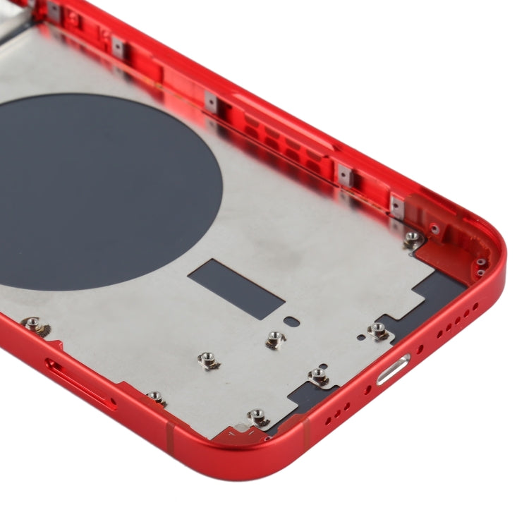 Back Housing Cover with SIM Card Tray & Side  Keys & Camera Lens for iPhone 12(Red) - Back Cover by PMC TechLife | Online Shopping South Africa | PMC TechLife