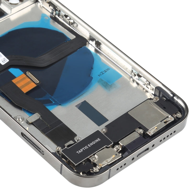 Battery Back Cover Assembly (with Side Keys & Speaker Ringer Buzzer & Motor & Camera Lens & Card Tray & Power Button + Volume Button + Charging Port & Wireless Charging Module) for iPhone 12 Pro(Black) - Back Cover by PMC TechLife | Online Shopping South Africa | PMC TechLife | Buy Now Pay Later Mobicred