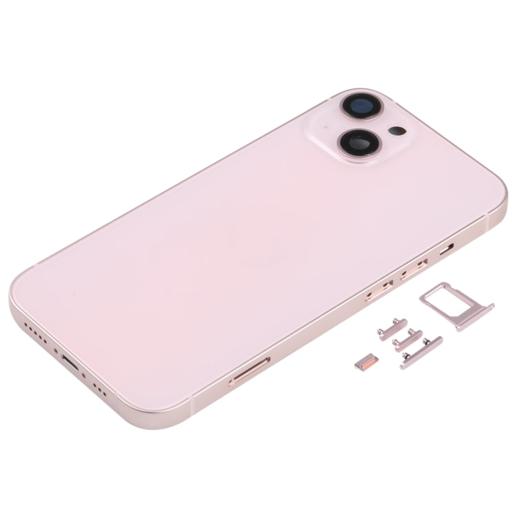 Back Housing Cover with SIM Card Tray & Side  Keys & Camera Lens for iPhone 13(Pink) - Back Cover by PMC TechLife | Online Shopping South Africa | PMC TechLife