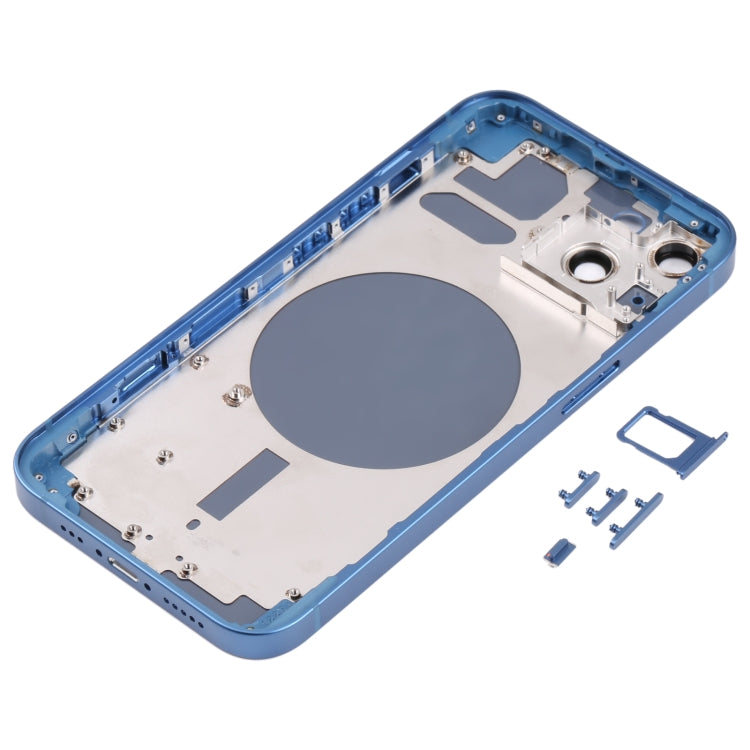 Back Housing Cover with SIM Card Tray & Side  Keys & Camera Lens for iPhone 13(Blue) - Back Cover by PMC TechLife | Online Shopping South Africa | PMC TechLife | Buy Now Pay Later Mobicred