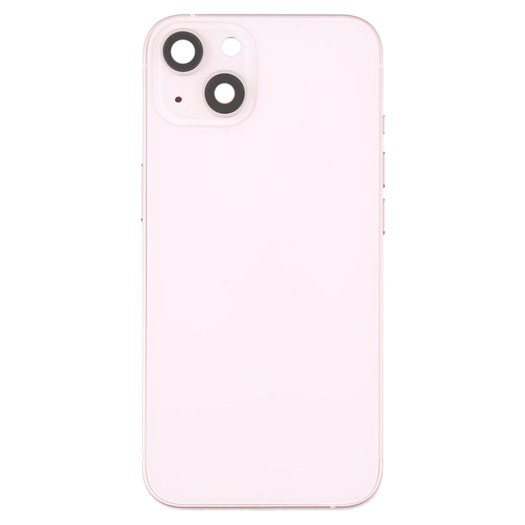 For iPhone 13 Battery Back Cover with Side Keys & Card Tray & Power + Volume Flex Cable & Wireless Charging Module(Pink) - Back Cover by PMC TechLife | Online Shopping South Africa | PMC TechLife | Buy Now Pay Later Mobicred