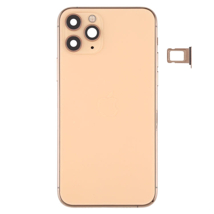 Battery Back Cover (with Side Keys & Card Tray & Power + Volume Flex Cable & Wireless Charging Module) for iPhone 11 Pro(Gold) - free shipping - PMC TechLife - Order now!