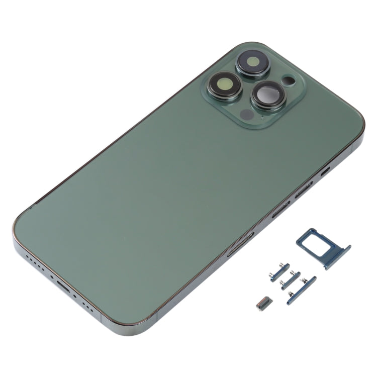 Back Housing Cover with SIM Card Tray & Side  Keys & Camera Lens for iPhone 13 Pro(Green) - Back Cover by PMC TechLife | Online Shopping South Africa | PMC TechLife