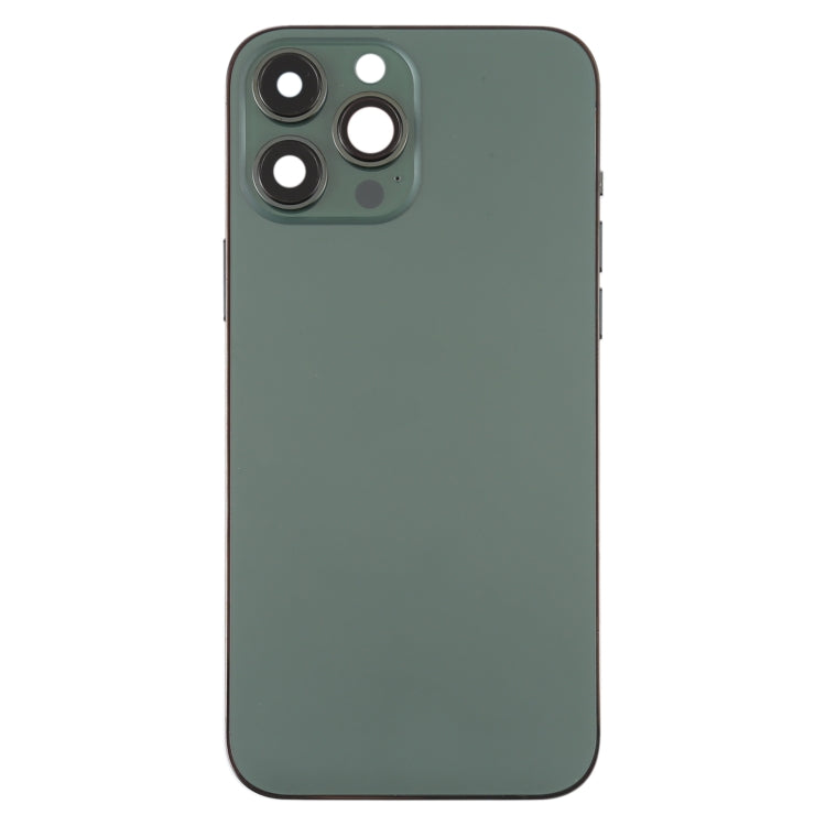 For iPhone 13 Pro Max Battery Back Cover with Side Keys & Card Tray & Power + Volume Flex Cable & Wireless Charging Module(Green) - Back Cover by PMC TechLife | Online Shopping South Africa | PMC TechLife | Buy Now Pay Later Mobicred
