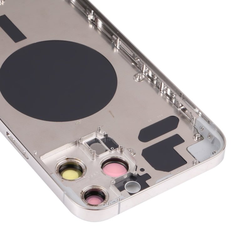 Back Housing Cover with SIM Card Tray & Side  Keys & Camera Lens for iPhone 13 Pro Max(White) - free shipping - PMC TechLife - Order now!