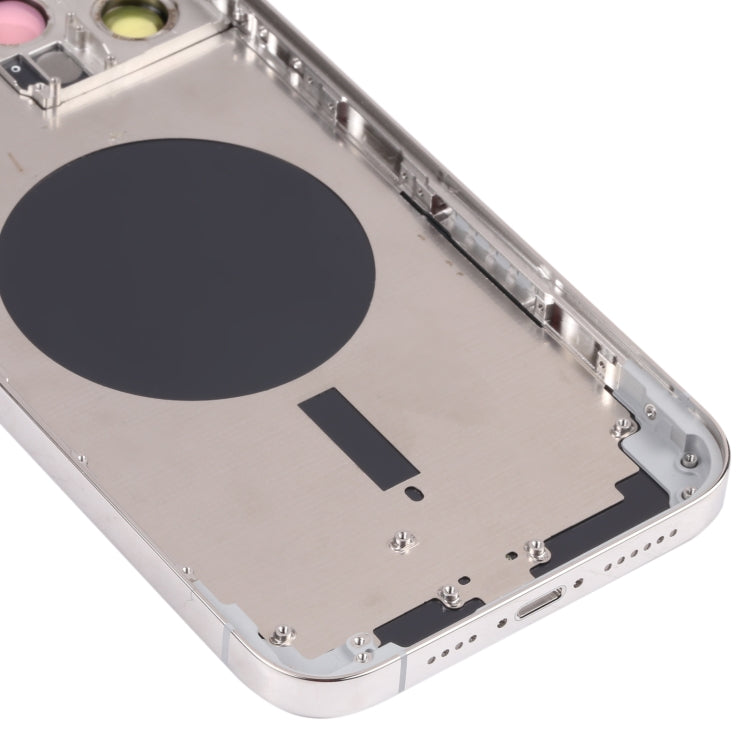 Back Housing Cover with SIM Card Tray & Side  Keys & Camera Lens for iPhone 13 Pro Max(White) - free shipping - PMC TechLife - Order now!
