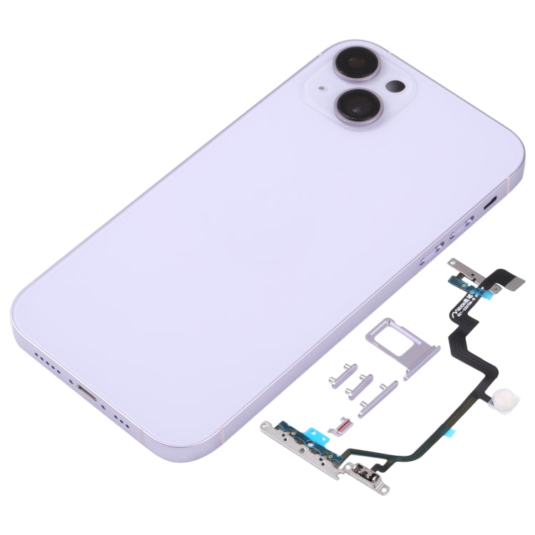 Back Housing Cover with Appearance Imitation of iP14 for iPhone XR(Purple) - Back Cover by PMC TechLife | Online Shopping South Africa | PMC TechLife | Buy Now Pay Later Mobicred