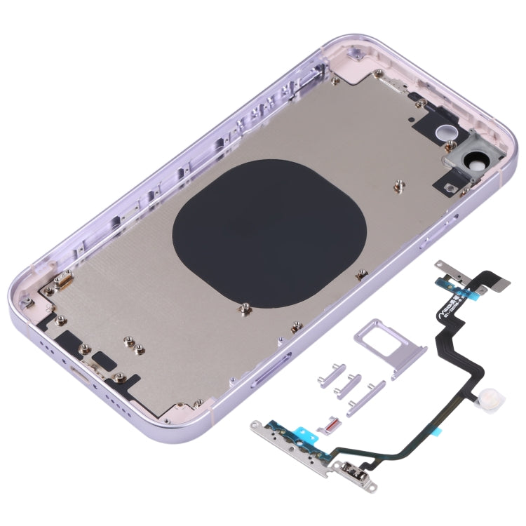 Back Housing Cover with Appearance Imitation of iP14 for iPhone XR(Purple) - Back Cover by PMC TechLife | Online Shopping South Africa | PMC TechLife | Buy Now Pay Later Mobicred