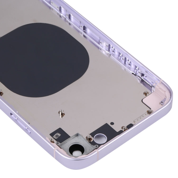Back Housing Cover with Appearance Imitation of iP14 for iPhone XR(Purple) - Back Cover by PMC TechLife | Online Shopping South Africa | PMC TechLife | Buy Now Pay Later Mobicred