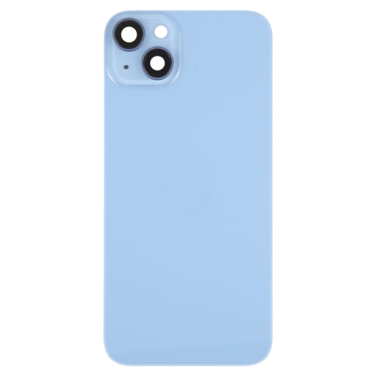 Glass Battery Back Cover with Holder for iPhone 14 Plus(Blue) -  by PMC TechLife | Online Shopping South Africa | PMC TechLife