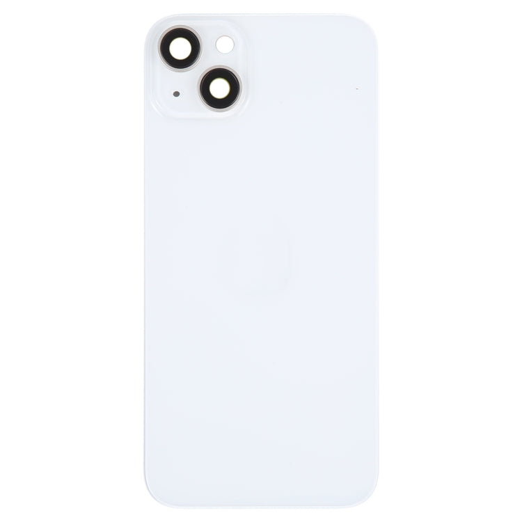 Glass Battery Back Cover with Holder for iPhone 14 Plus(White) -  by PMC TechLife | Online Shopping South Africa | PMC TechLife