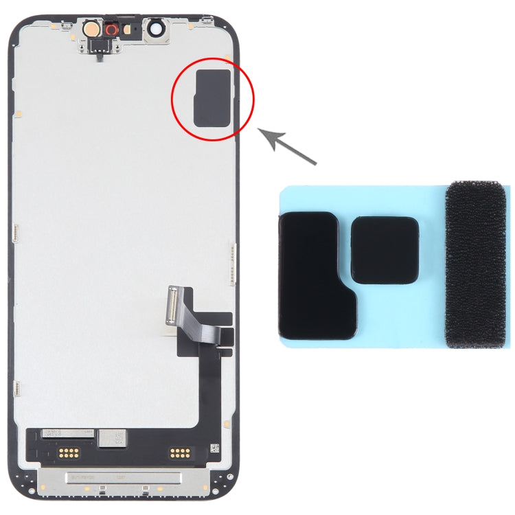 100/Set LCD Black Adhesive Sticker For iPhone 14 / 14 Plus -  by PMC TechLife | Online Shopping South Africa | PMC TechLife