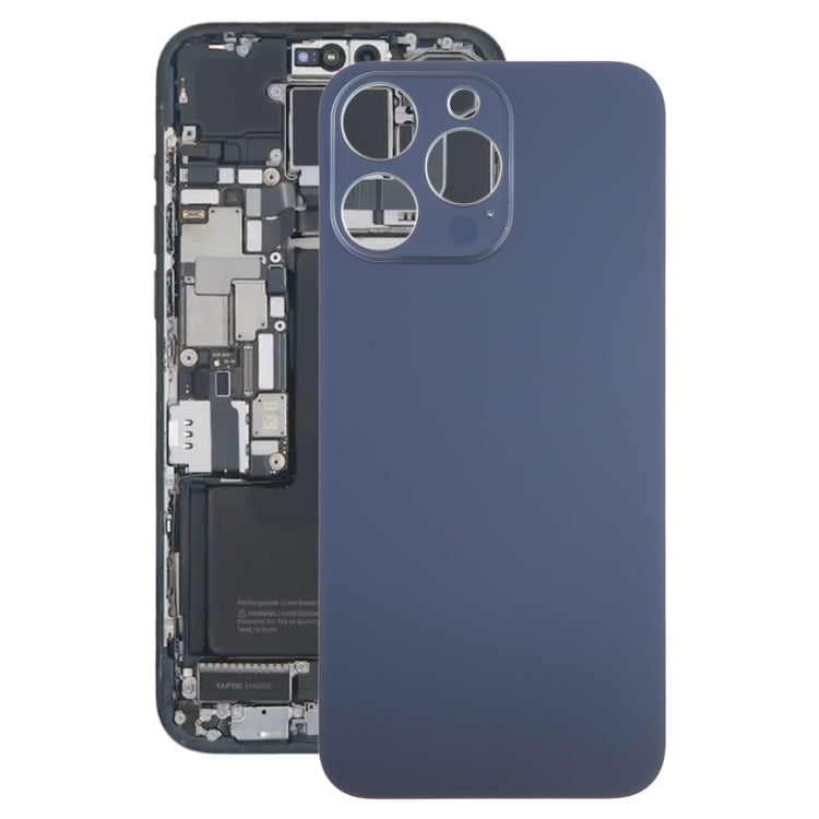 For iPhone 15 Pro Glass Battery Back Cover(Blue) -  by PMC TechLife | Online Shopping South Africa | PMC TechLife