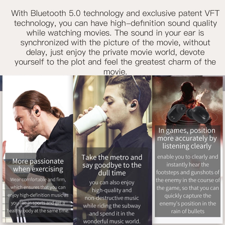 Bluedio TWS T-elf Bluetooth Version 5.0 In-Ear Bluetooth Headset with Headphone Charging Cabin(Black) - free shipping - PMC TechLife - Order now!