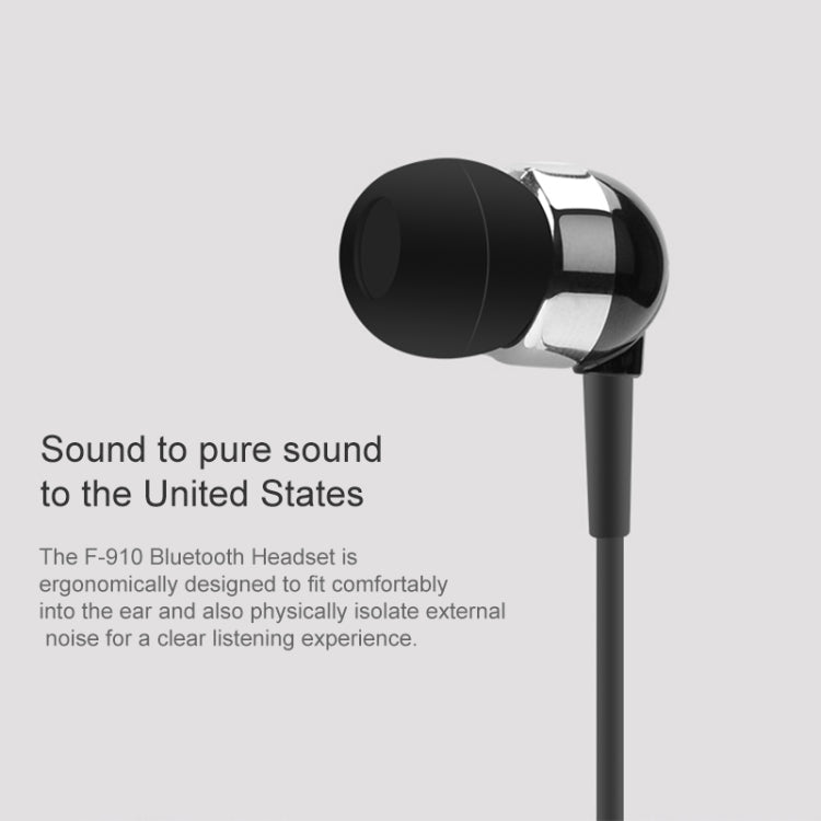 Fineblue F910 CSR4.1 Retractable Cable Caller Vibration Reminder Anti-theft Bluetooth Headset(Red) - free shipping - PMC TechLife - Order now!