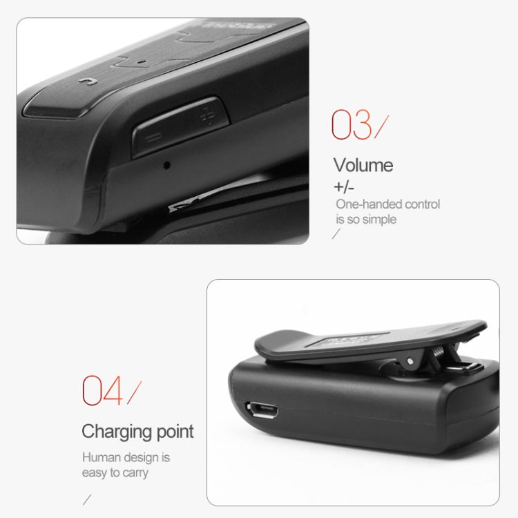 Fineblue F910 CSR4.1 Retractable Cable Caller Vibration Reminder Anti-theft Bluetooth Headset(Silver) - free shipping - PMC TechLife - Order now!