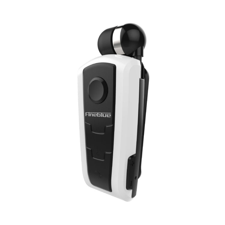 Fineblue F910 CSR4.1 Retractable Cable Caller Vibration Reminder Anti-theft Bluetooth Headset(White) - Bluetooth Earphone by Fineblue | Online Shopping South Africa | PMC TechLife | Buy Now Pay Later Mobicred