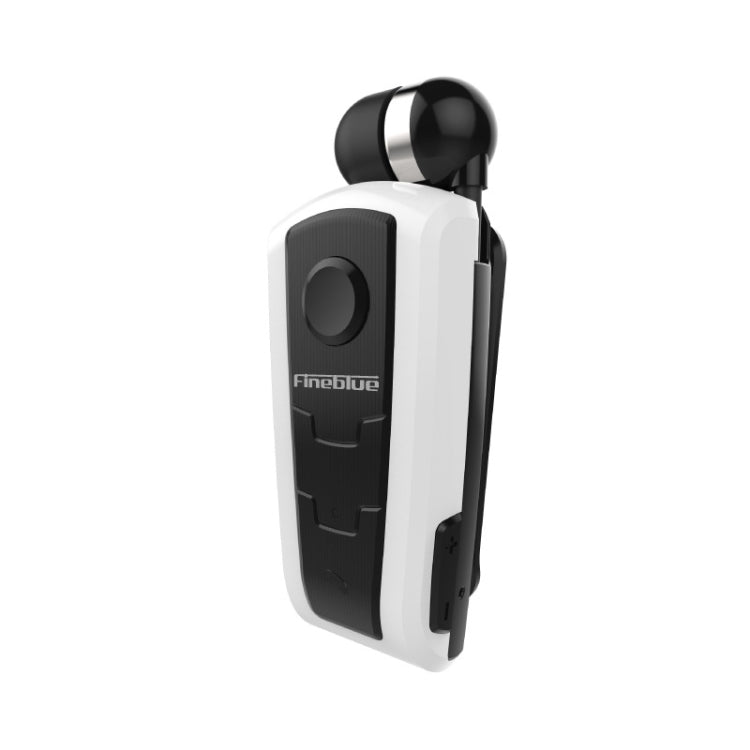 Fineblue F910 CSR4.1 Retractable Cable Caller Vibration Reminder Anti-theft Bluetooth Headset(White) - Bluetooth Earphone by Fineblue | Online Shopping South Africa | PMC TechLife | Buy Now Pay Later Mobicred