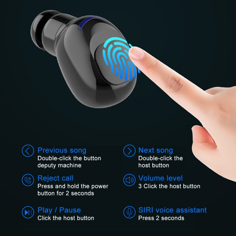 W12 IPX6 Waterproof Bluetooth 5.0 Touch Wireless Bluetooth Earphone with Charging Box, Support Power Digital Display & Breathing Light Bar & HD Call & Power Bank (White) - Bluetooth Earphone by PMC TechLife | Online Shopping South Africa | PMC TechLife