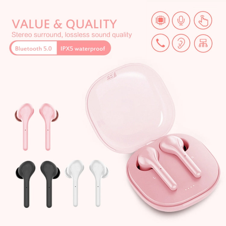 K88 Bluetooth 5.0 TWS Touch Binaural Wireless Stereo Sports Bluetooth Earphone with Charging Box(White) - TWS Earphone by PMC TechLife | Online Shopping South Africa | PMC TechLife