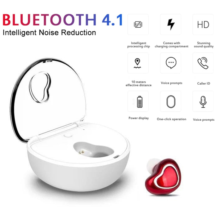 X7 Bluetooth 4.1 Mini Invisible Wireless Sports Bluetooth Earphone with Charging Box (White) - Bluetooth Earphone by PMC TechLife | Online Shopping South Africa | PMC TechLife