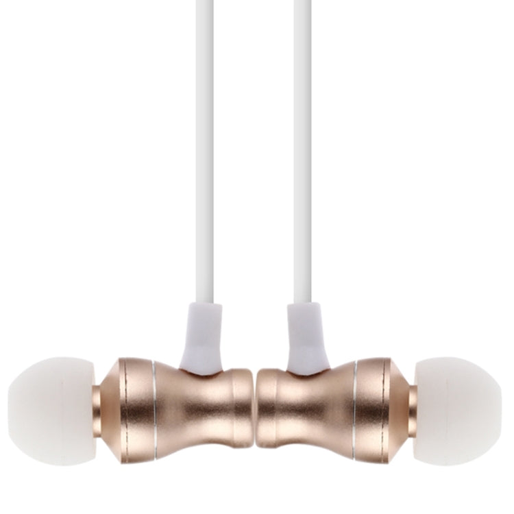 F106 Bluetooth 4.2 Hanging Neck Design Bluetooth Headset, Support Music Play & Switching & Volume Control & Answer(Gold) - Neck-mounted Earphone by PMC TechLife | Online Shopping South Africa | PMC TechLife