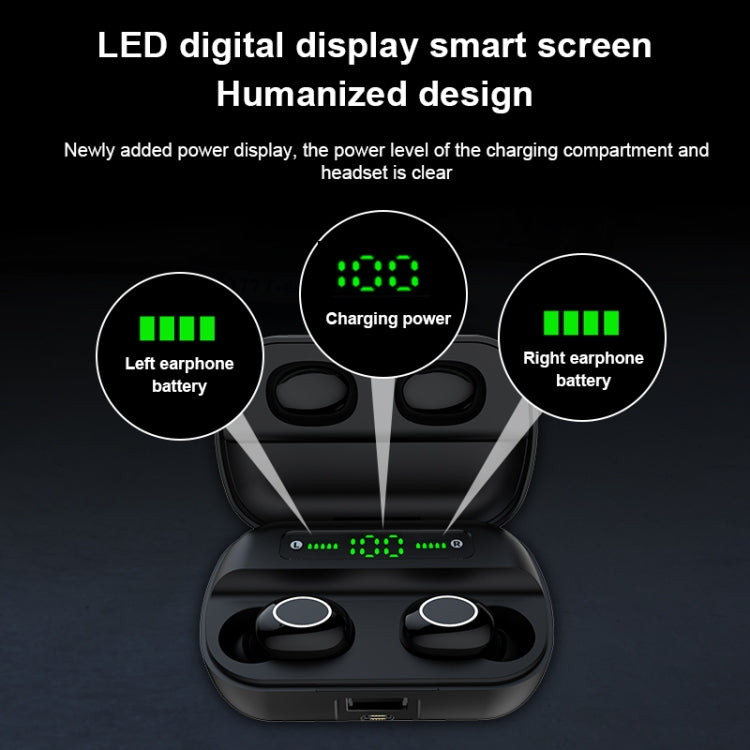 S11 TWS Touch Bluetooth Earphone with Magnetic Charging Box, Support Three-screen LED Power Display - TWS Earphone by PMC TechLife | Online Shopping South Africa | PMC TechLife