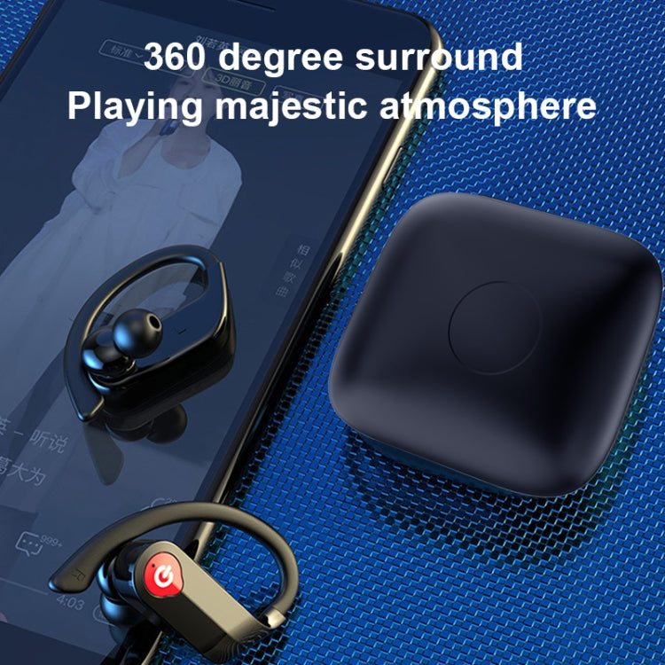 Q83 Wireless Ear-mounted Sports Bluetooth Earphone with Charging Box, Supports Three-screen LED Power Display & Power Bank - Bluetooth Earphone by PMC TechLife | Online Shopping South Africa | PMC TechLife