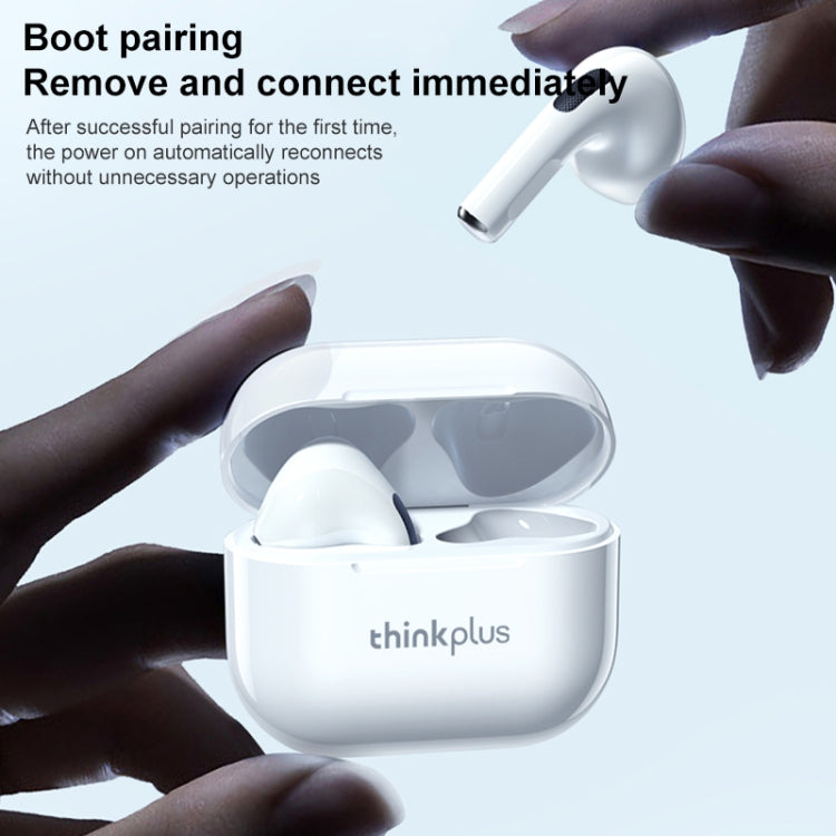 Original Lenovo LivePods LP40 TWS IPX4 Waterproof Bluetooth Earphone with Charging Box, Support Touch & HD Call & Siri & Master-slave Switching (White) - free shipping - PMC TechLife - Order now!