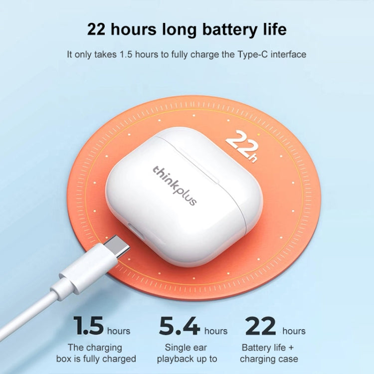 Original Lenovo LivePods LP40 TWS IPX4 Waterproof Bluetooth Earphone with Charging Box, Support Touch & HD Call & Siri & Master-slave Switching (White) - free shipping - PMC TechLife - Order now!