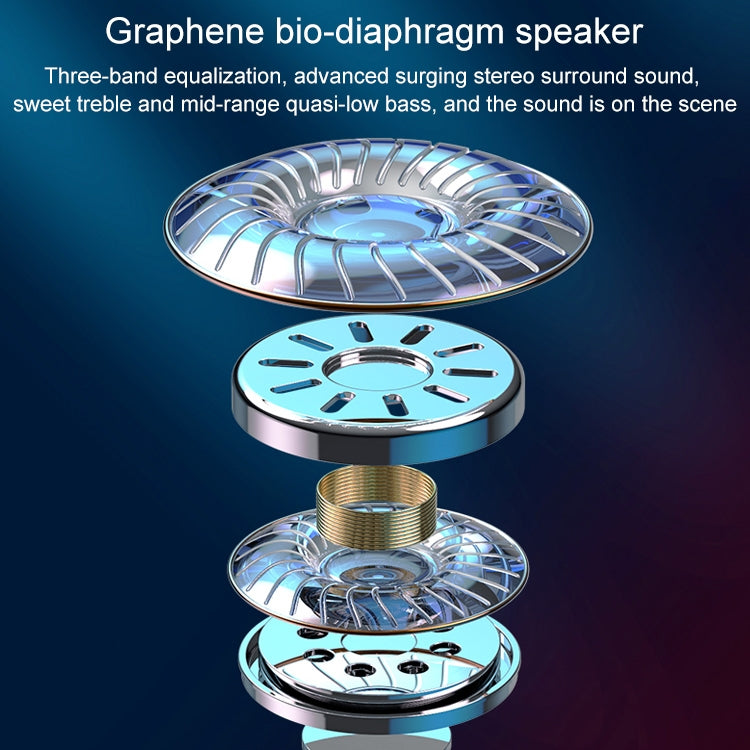 V12 Bluetooth 5.2 Business Hanging Ear Style Smart LED Digital Display Wireless Bluetooth Earphone with Charging Box (Black) - Bluetooth Earphone by PMC TechLife | Online Shopping South Africa | PMC TechLife