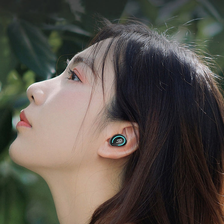 M-B8 Bluetooth 5.0 Mini Invisible In-ear Stereo Wireless Bluetooth Earphone with Charging Box (Silver) - TWS Earphone by PMC TechLife | Online Shopping South Africa | PMC TechLife