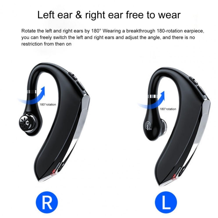 DS800 Bluetooth 5.0 Universal Hanging Ear Style Business Sports Wireless Bluetooth Earphone, Upgrade Version (Black) - Bluetooth Earphone by PMC TechLife | Online Shopping South Africa | PMC TechLife