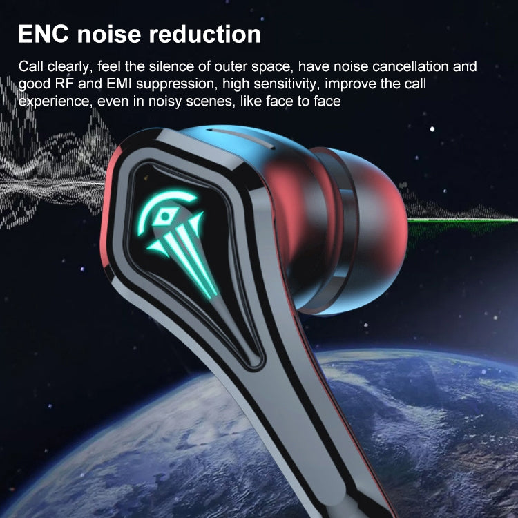 TWS-A10 Wireless Bluetooth Earphone with Charging Compartment(Orange) - Bluetooth Earphone by PMC TechLife | Online Shopping South Africa | PMC TechLife