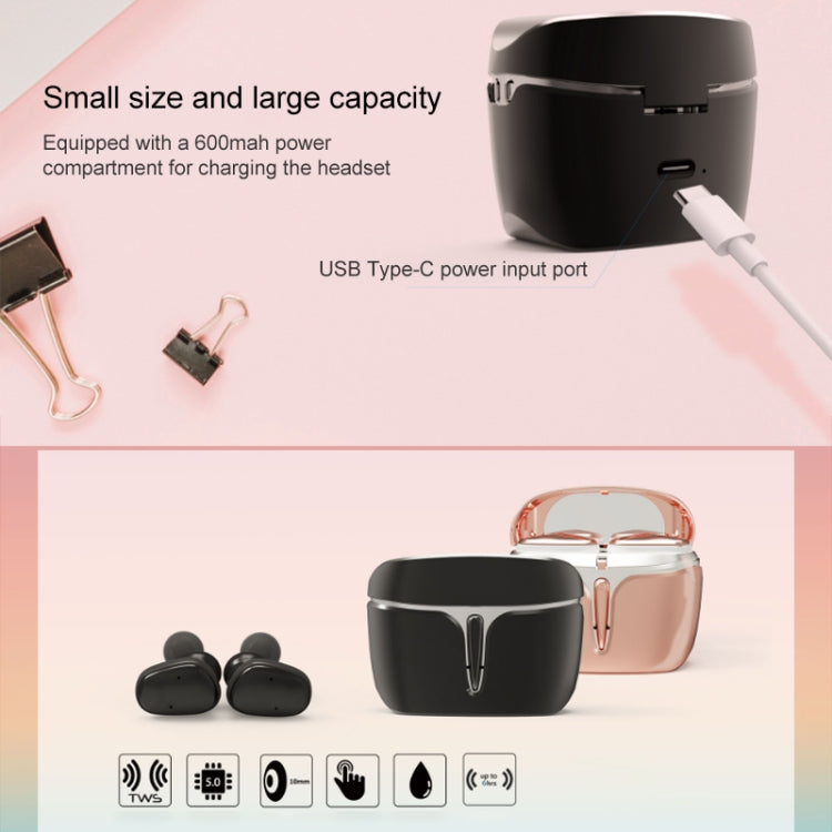 LE-703 Bluetooth 5.0 Waterproof True Wireless Sports Bluetooth Earphone (Black) - TWS Earphone by PMC TechLife | Online Shopping South Africa | PMC TechLife