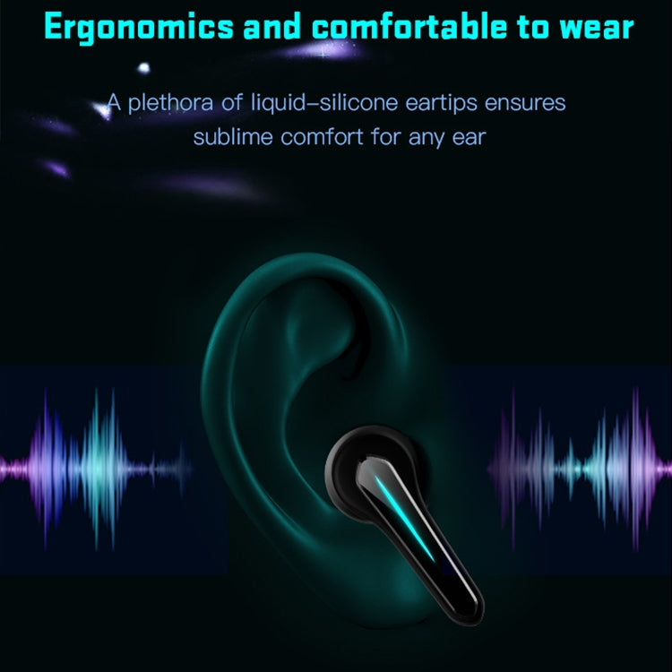 ETE-55 TWS Binaural Bluetooth 5.0 Low Latency Gaming Earphones (Black) - TWS Earphone by PMC TechLife | Online Shopping South Africa | PMC TechLife