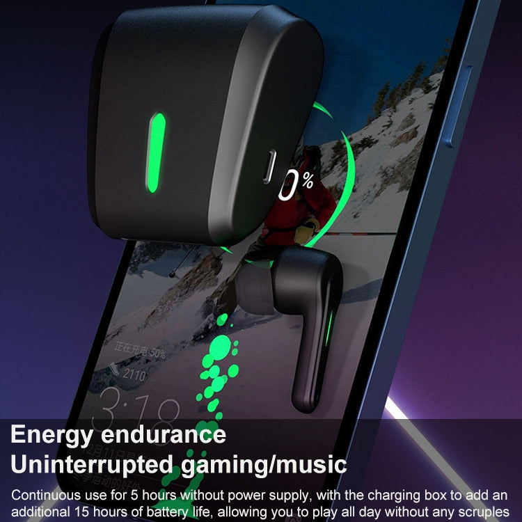 ETE-55 TWS Binaural Bluetooth 5.0 Low Latency Gaming Earphones (Black) - TWS Earphone by PMC TechLife | Online Shopping South Africa | PMC TechLife