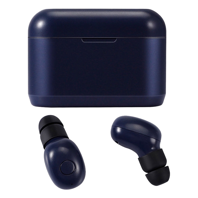 DT-4 IPX Waterproof Bluetooth 5.0 Wireless Bluetooth Earphone with 350mAh Magnetic Charging Box, Support for Calling(Dark Blue) - Bluetooth Earphone by PMC TechLife | Online Shopping South Africa | PMC TechLife