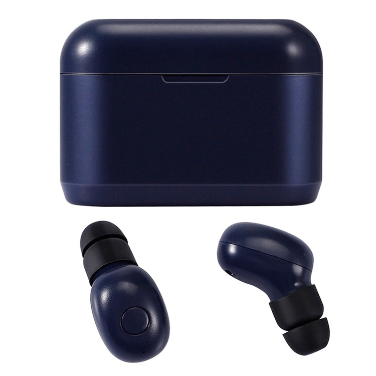DT-4 IPX Waterproof Bluetooth 5.0 Wireless Bluetooth Earphone with 350mAh Magnetic Charging Box, Support for Calling(Dark Blue) - Bluetooth Earphone by PMC TechLife | Online Shopping South Africa | PMC TechLife