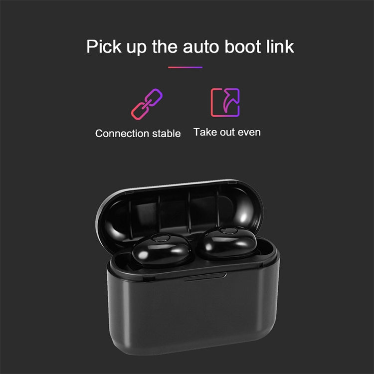 DT-4 IPX Waterproof Bluetooth 5.0 Wireless Bluetooth Earphone with 350mAh Magnetic Charging Box, Support for Calling(Dark Blue) - Bluetooth Earphone by PMC TechLife | Online Shopping South Africa | PMC TechLife